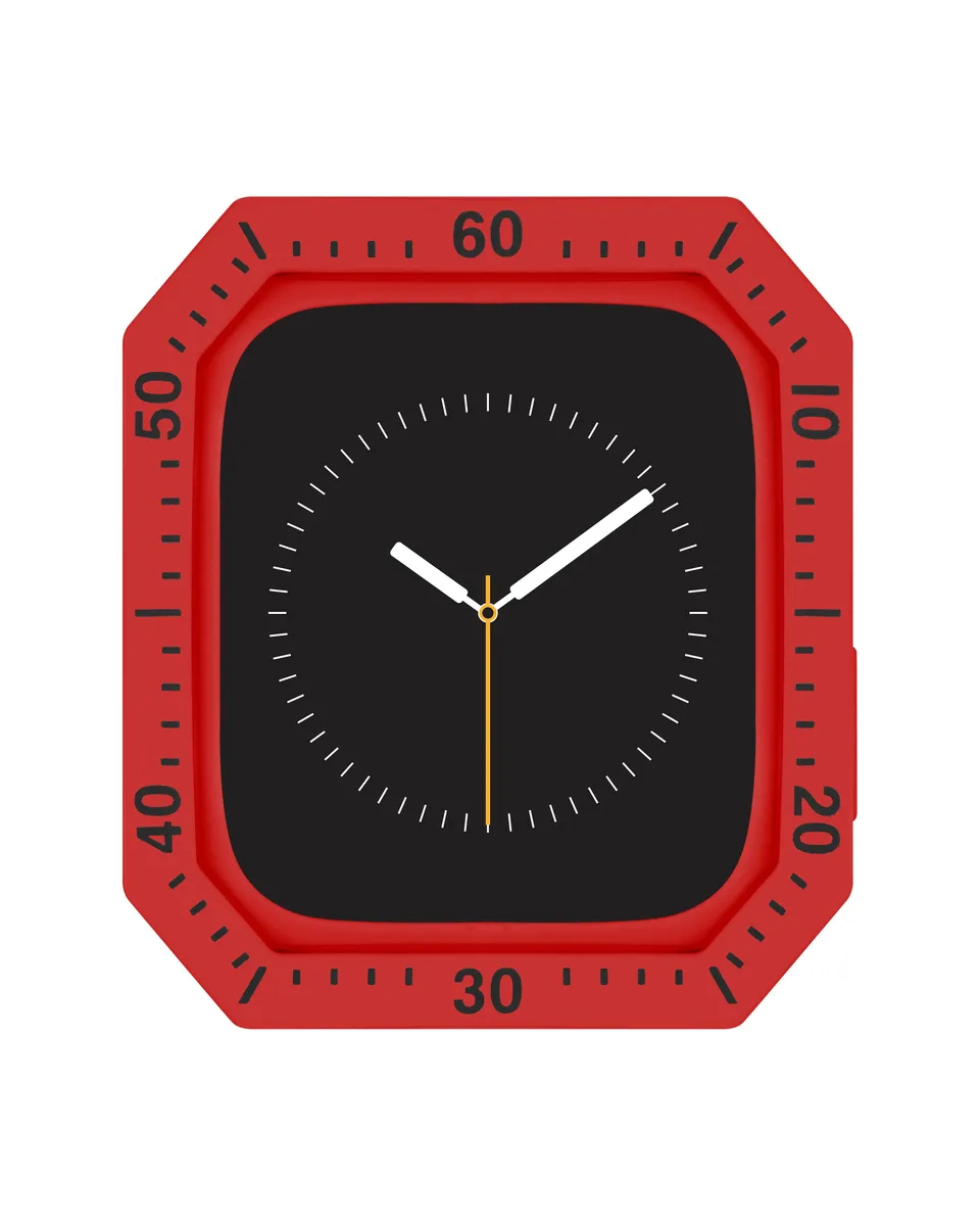 Armitron Racer Apple Watch deksel rød/svart silikon