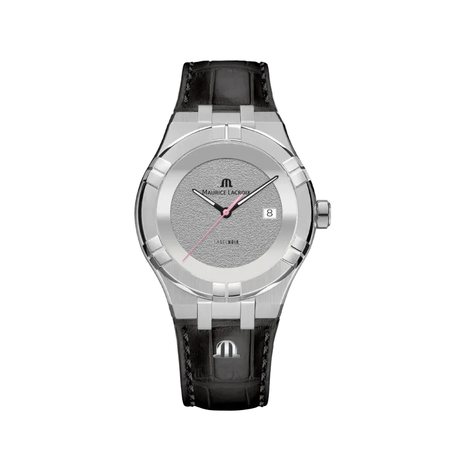 Label Noir Aikon Automatic 42MM klokke hvit lær