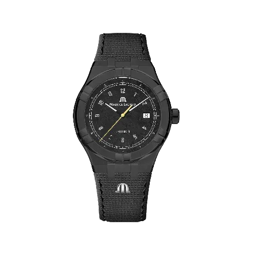 Label Noir Aikon Automatic 42MM armbåndsur PVD tekstil gul