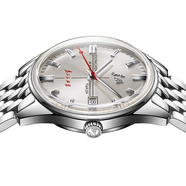 Sea-gull Dongfeng 816.12.6132 dressklokke 38 mm hvit