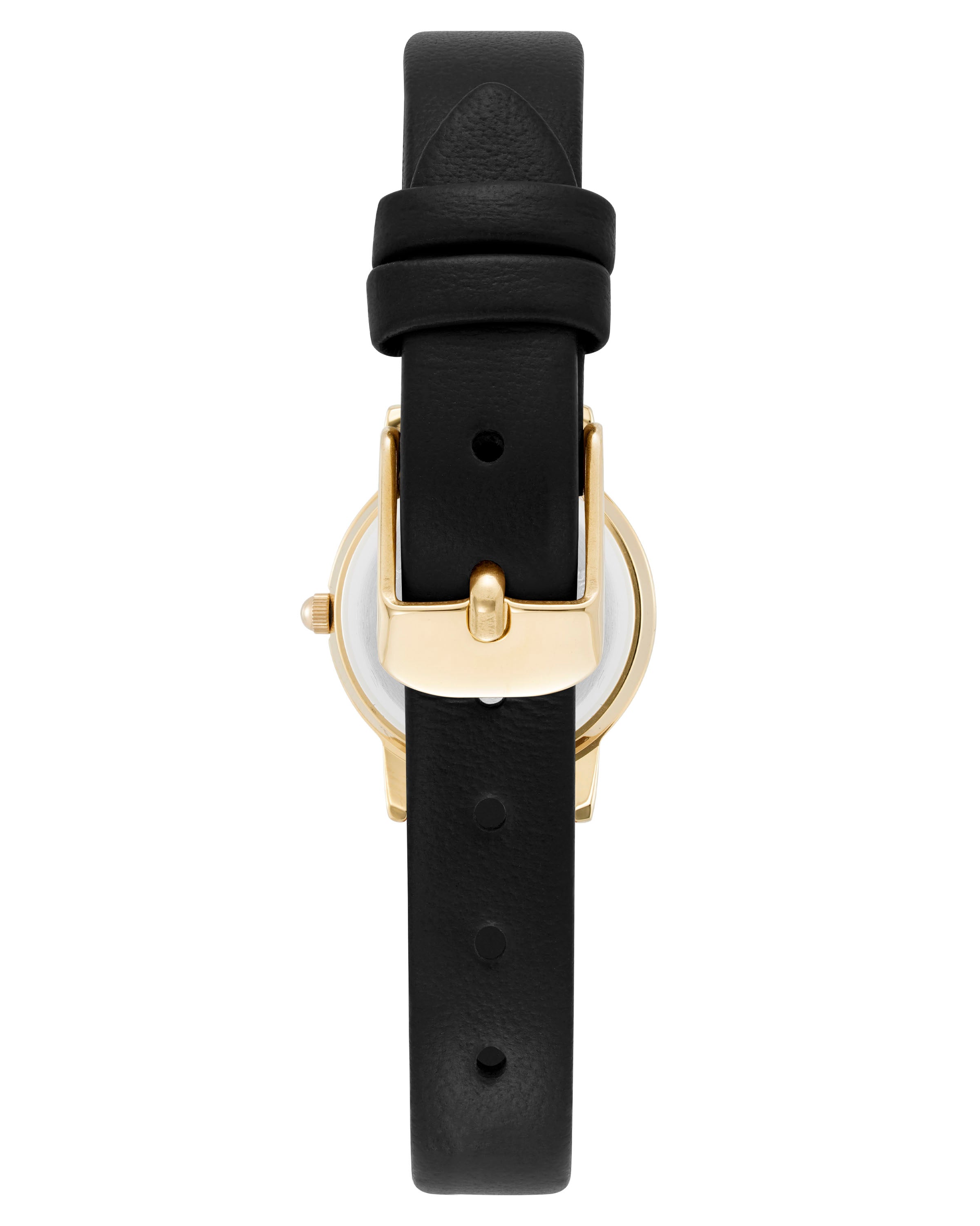 Armitron 75/2447BLK dameklokke sort skinn diamant