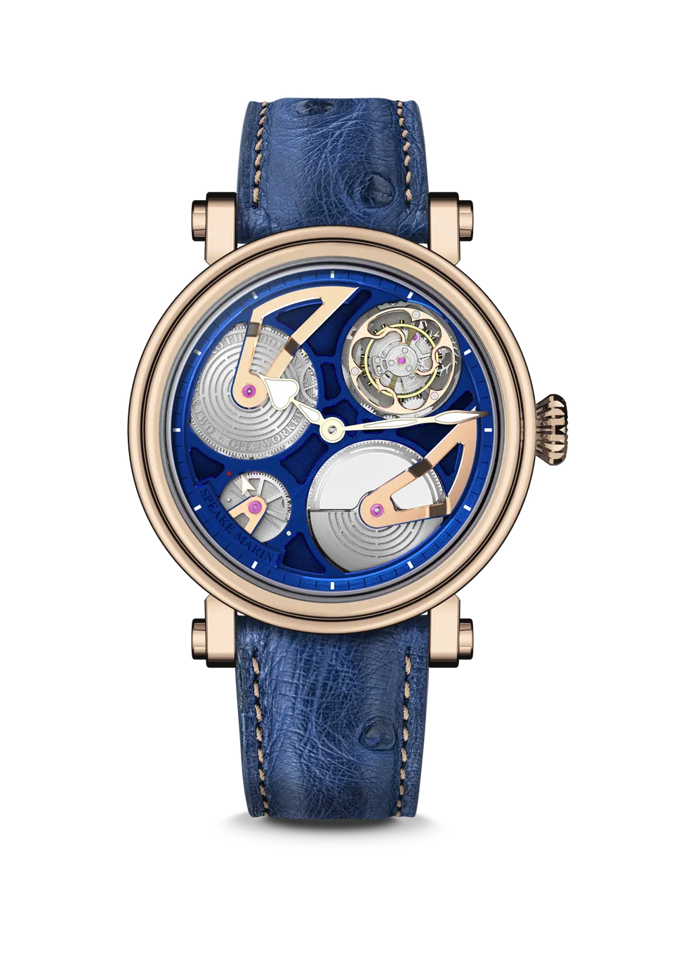 Speake-Marin Tourbillon Royal Blue klokke 42mm rødgull