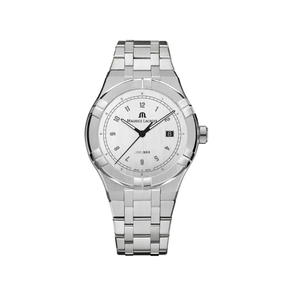 Label Noir Aikon Automatic 42MM klokke stål svart sateng