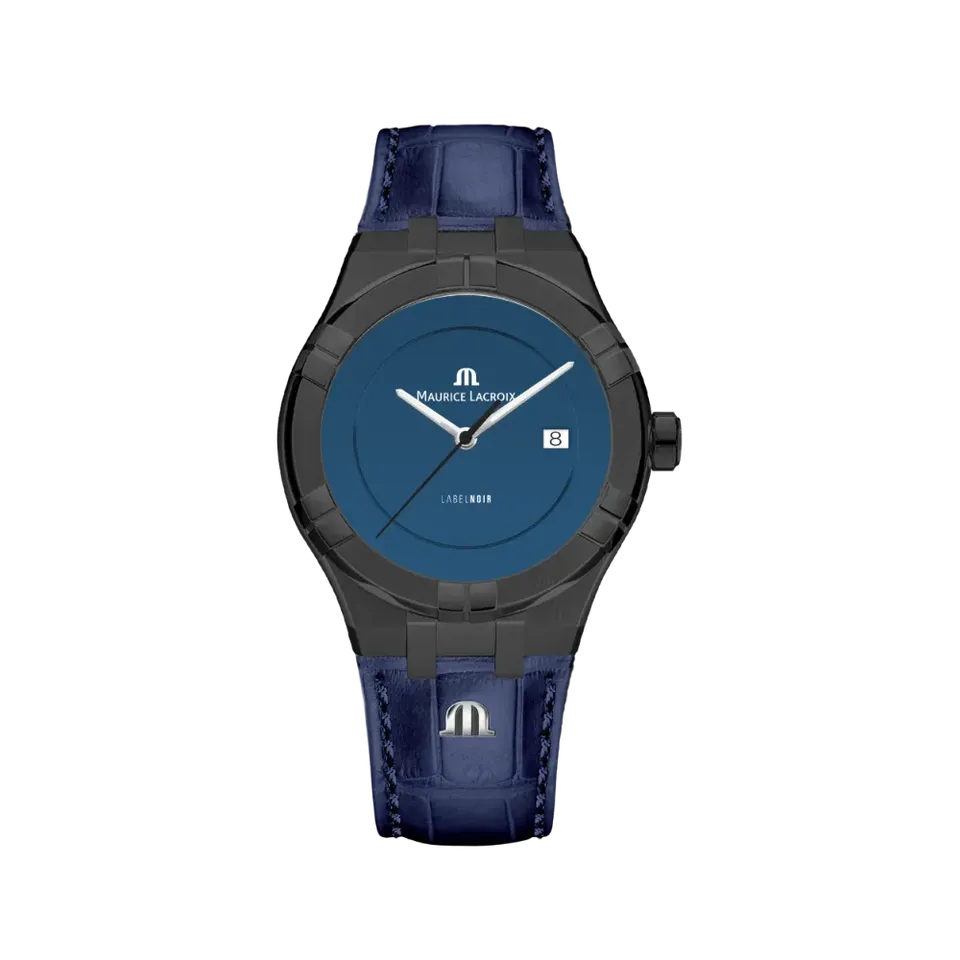 Label Noir Aikon Automatic 42MM klokke PVD blå lær