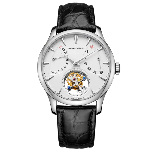 Sea-gull Artisan Heritage 818.12.8827 klokke hvit 42mm