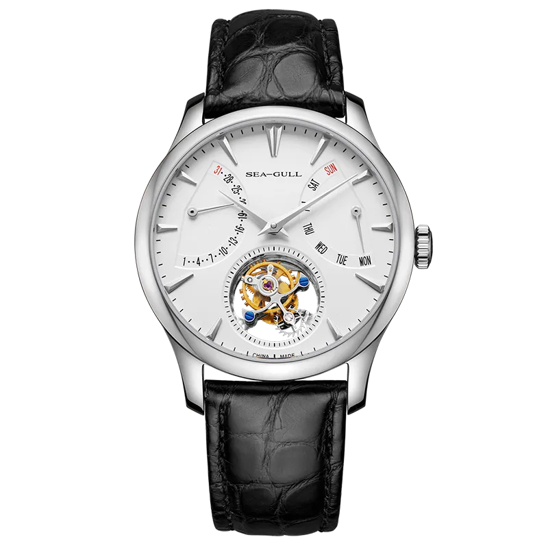 Sea-gull Artisan Heritage 818.12.8827 klokke hvit 42mm