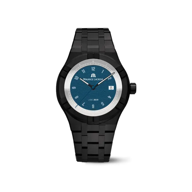 Label Noir Aikon Automatic 42MM klokke keramikk hvit blå
