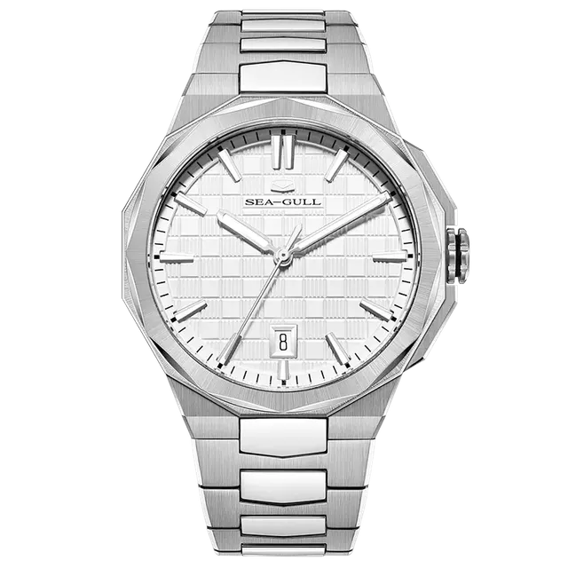 Sea-gull Extraordinary 836.12.1140A klokke hvit 40mm