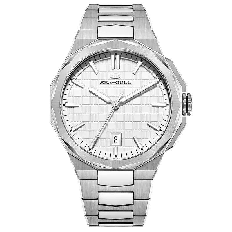 Sea-gull Extraordinary 836.12.1140A klokke hvit 40mm