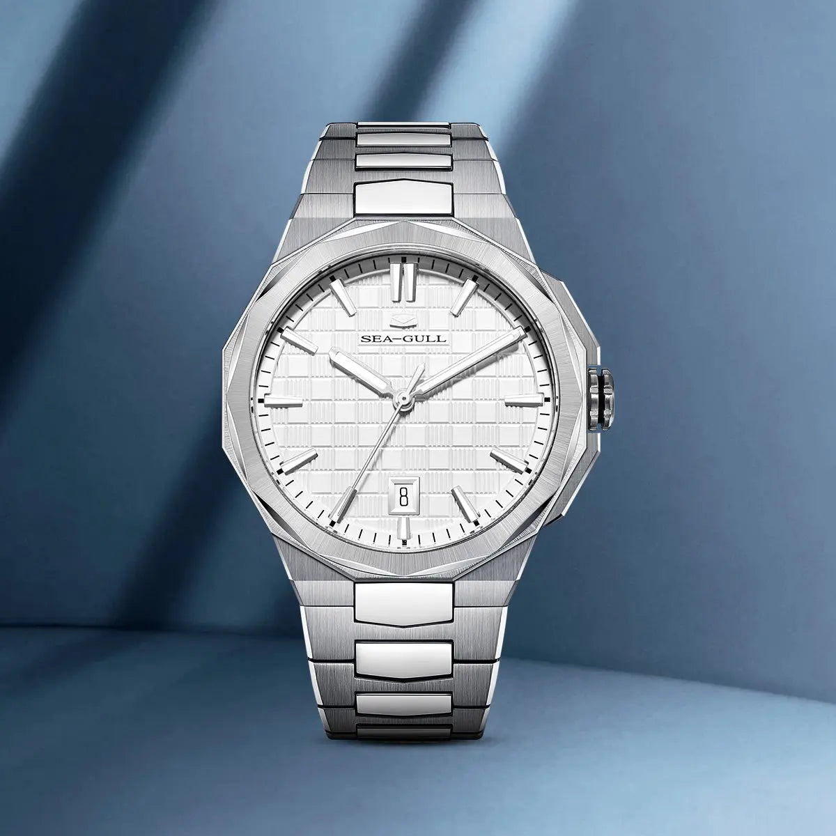 Sea-gull Extraordinary 836.12.1140A klokke hvit 40mm