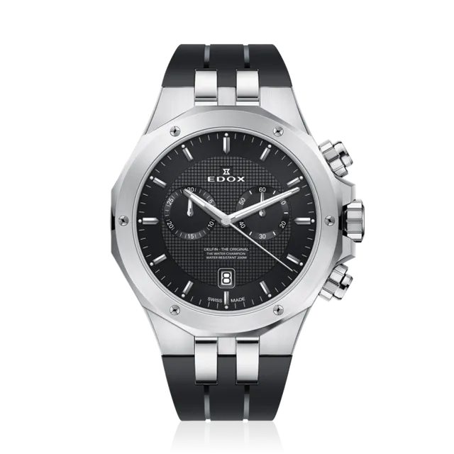 Edox Delfin Chronograph herreklokke vanntett