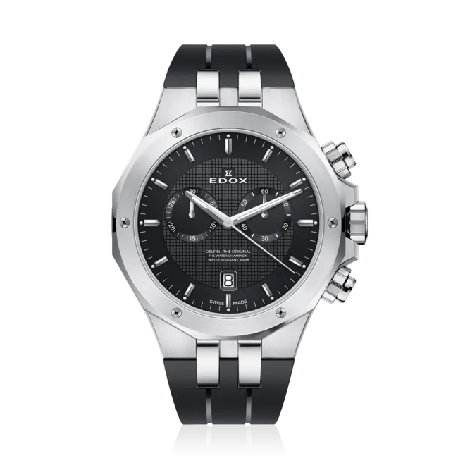Edox Delfin Chronograph herreklokke vanntett