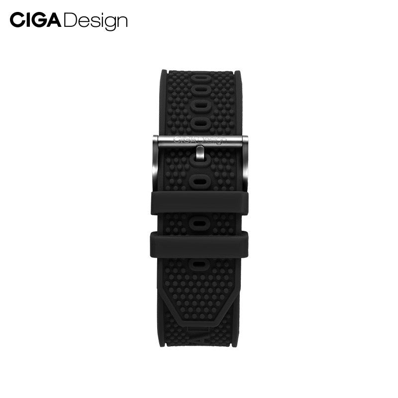 CIGA Design silikonrem 22mm rød hurtigfeste