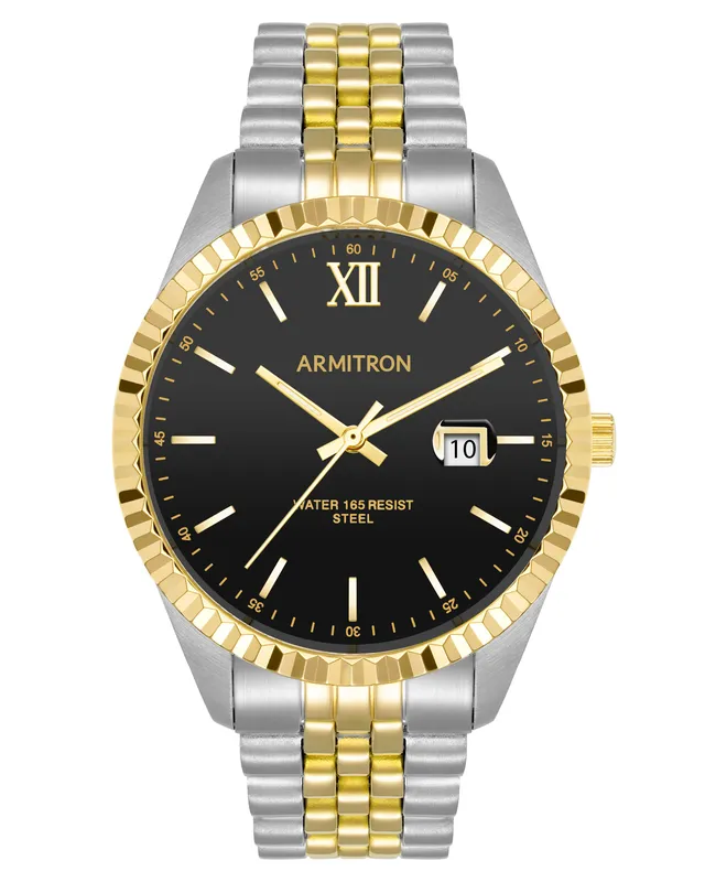 Armitron Ross 40mm herreklokke gull sølv
