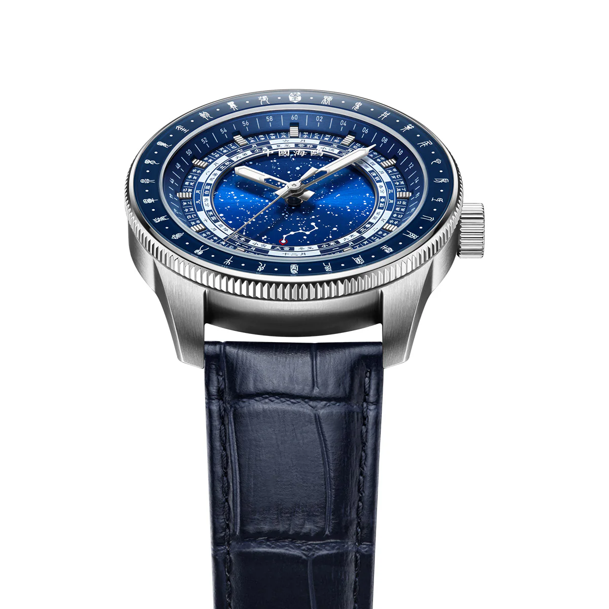Sea-gull 819.32.1078 herreklokke automatisk blå 43 mm