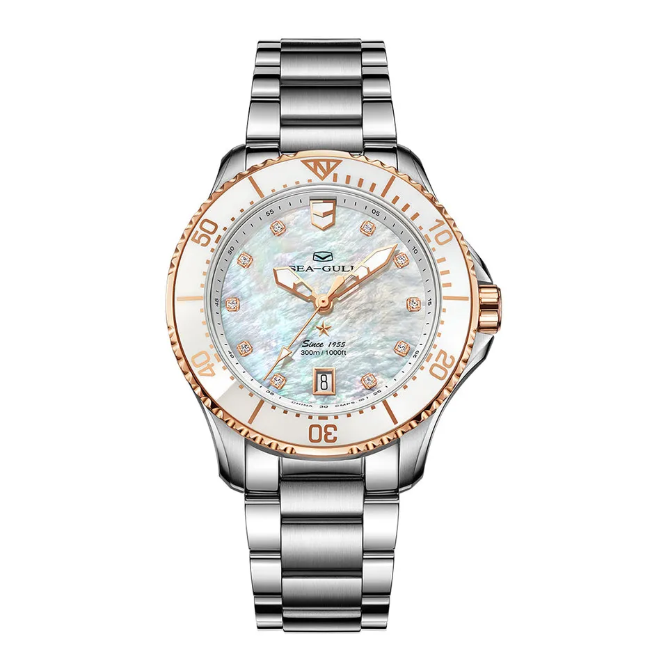 Sea-gull Ocean Lady 816.12.1211 dykkerklokke perlemor 40mm