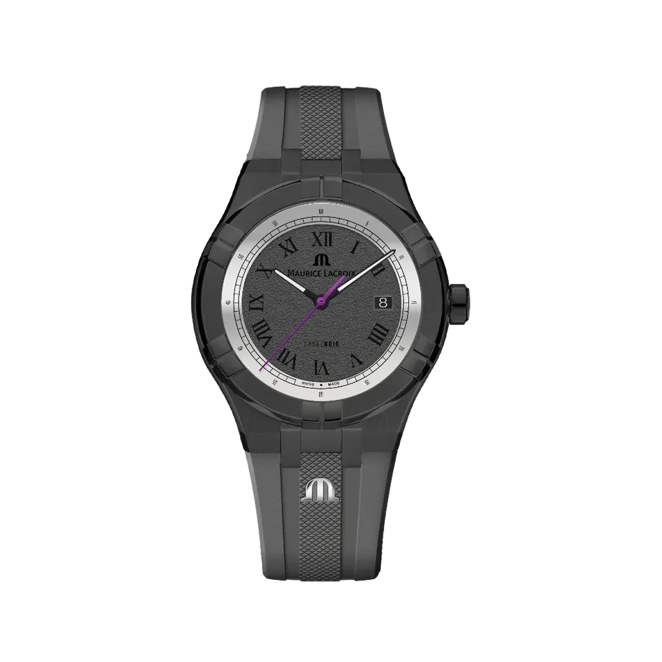 Label Noir Aikon Automatic 42MM klokke PVD grå gummi