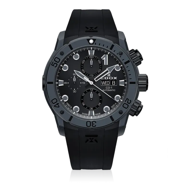 Edox CO-1 Carbon Chronograph Automatic klokke