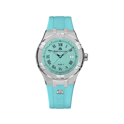 Label Noir Aikon Automatic 42MM klokke lyseblå gummi