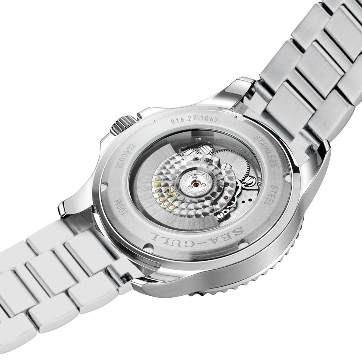 Sea-gull Ocean Poker Master 44,5mm dykkerklokke svart