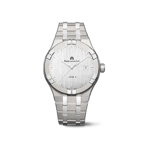 Label Noir Aikon Automatic 42MM armbåndsur titan hvit