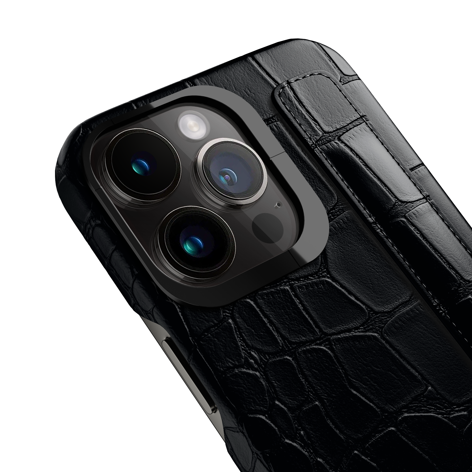Label Noir iPhone 13 Pro Max deksel alligator MagSafe svart