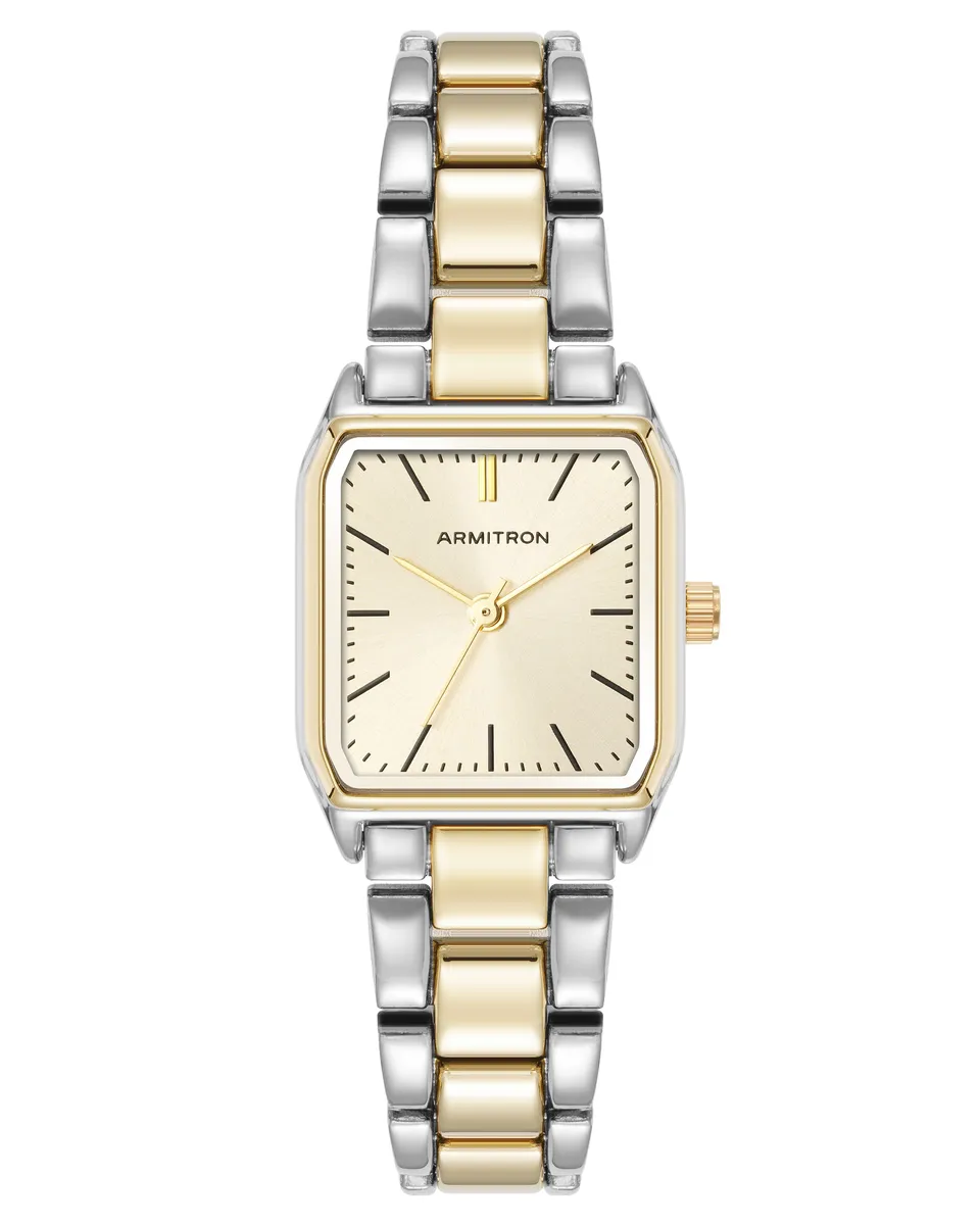 Armitron dameklokke metall day-date vanntett