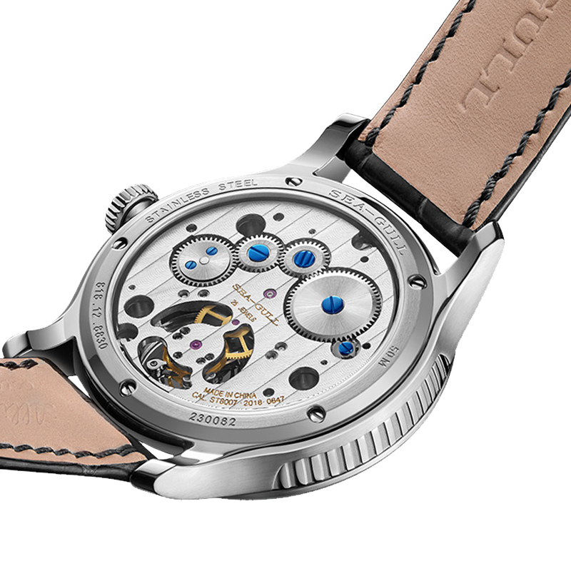 Sea-gull Artisan Heritage 818.12.8830 klokke hvit