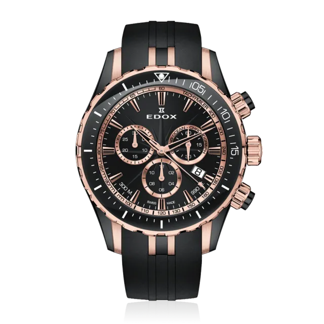 Edox Grand Ocean Chronograph herreklokke kronograf