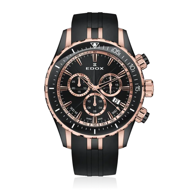 Edox Grand Ocean Chronograph herreklokke kronograf
