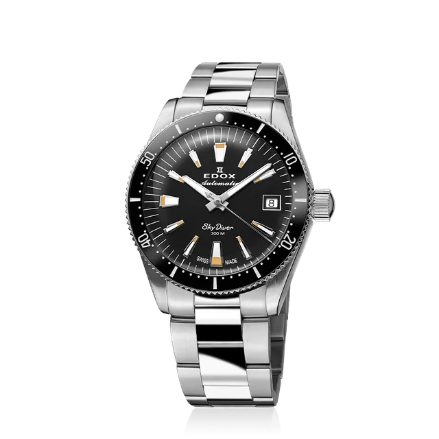 Edox 38 Date Automatic armbåndsur herre