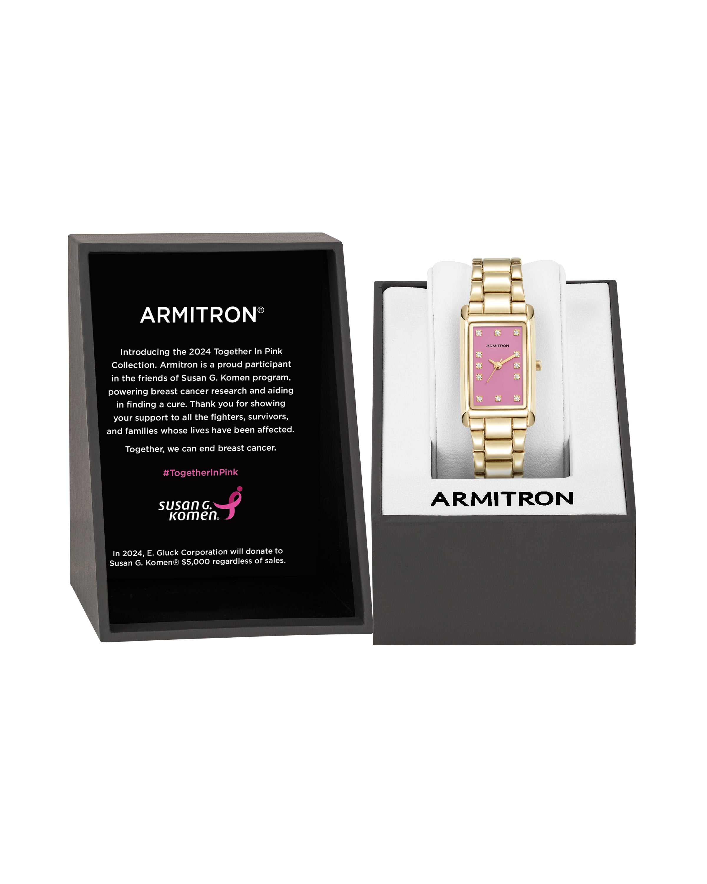 Armitron Tessa 20mm dameklokke rosa gull