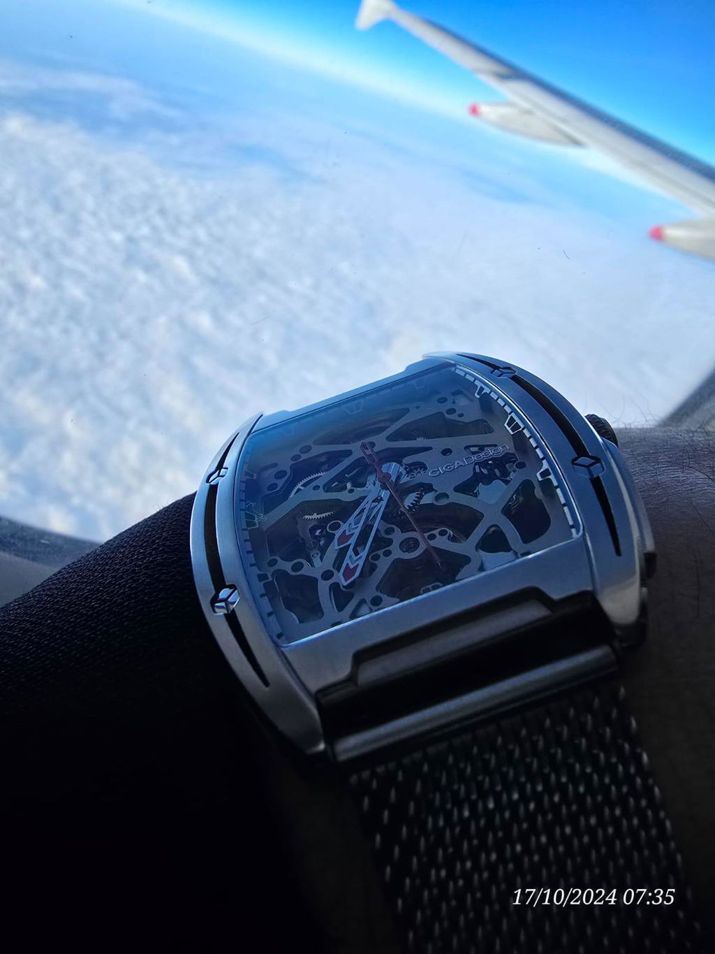 CIGA Design Milanese klokkerem stål 22mm svart