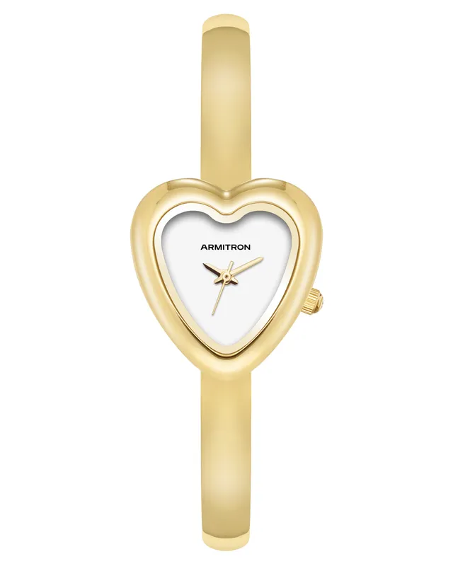 Armitron Heart Bangle dameklokke 24,9 mm gull/hvit