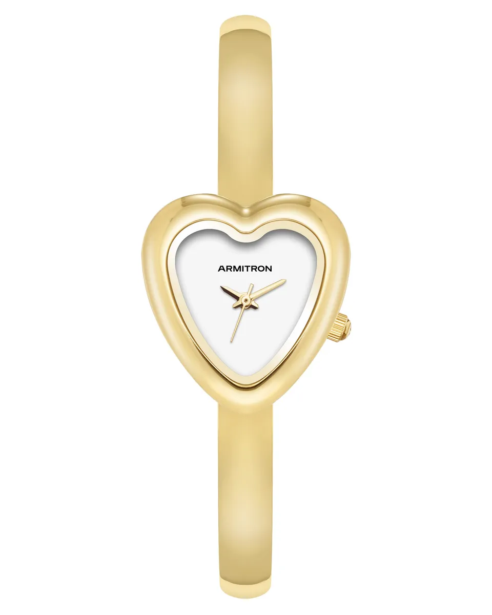 Armitron Heart Bangle dameklokke 24,9 mm gull/hvit