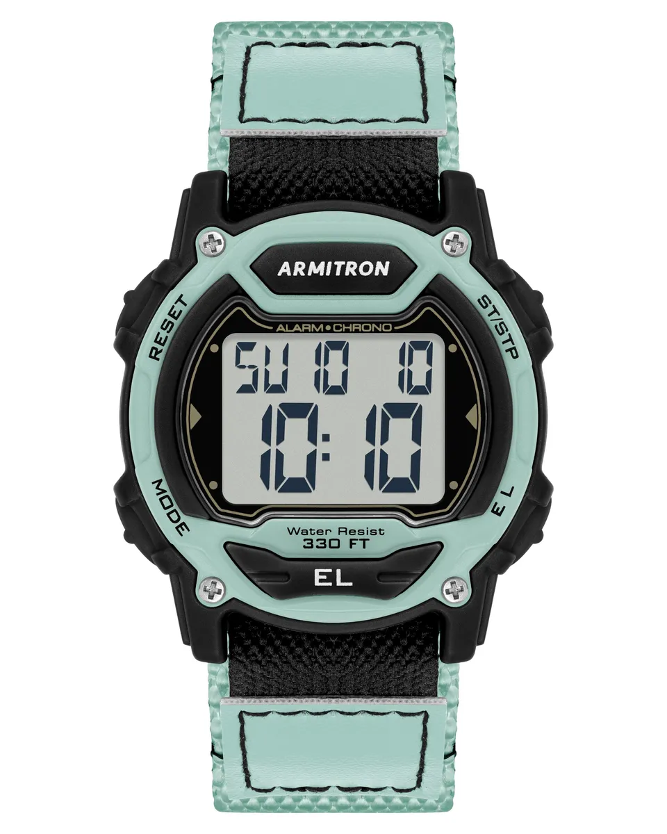 Armitron Digital Nylon digitalklokke mint dag-dato