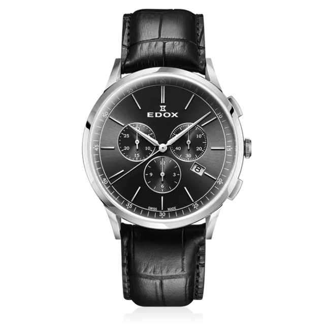 Edox Les Vauberts Chronograph Date herreklokke kronograf