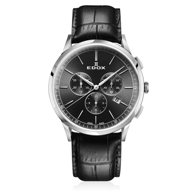 Edox Les Vauberts Chronograph Date herreklokke kronograf