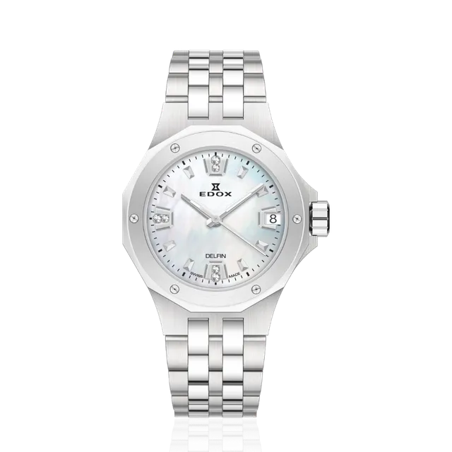 Edox Date Lady dameklokke med dato