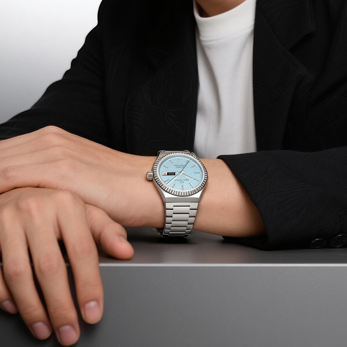Sea-gull 510.82.1075A dressklokke herre blå 38mm
