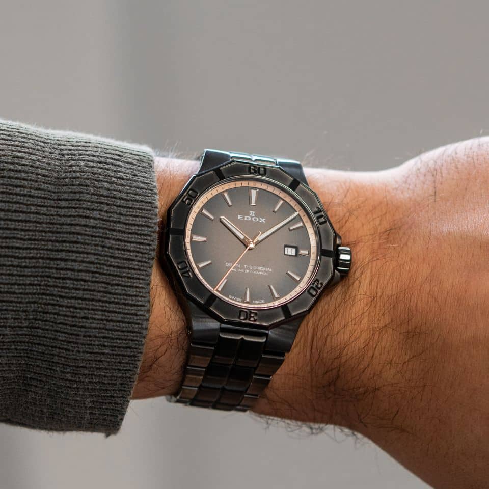 Edox Date herreklokke med dato