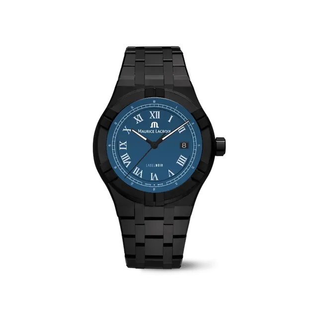 Label Noir Aikon Automatic 42MM klokke blå keramikk