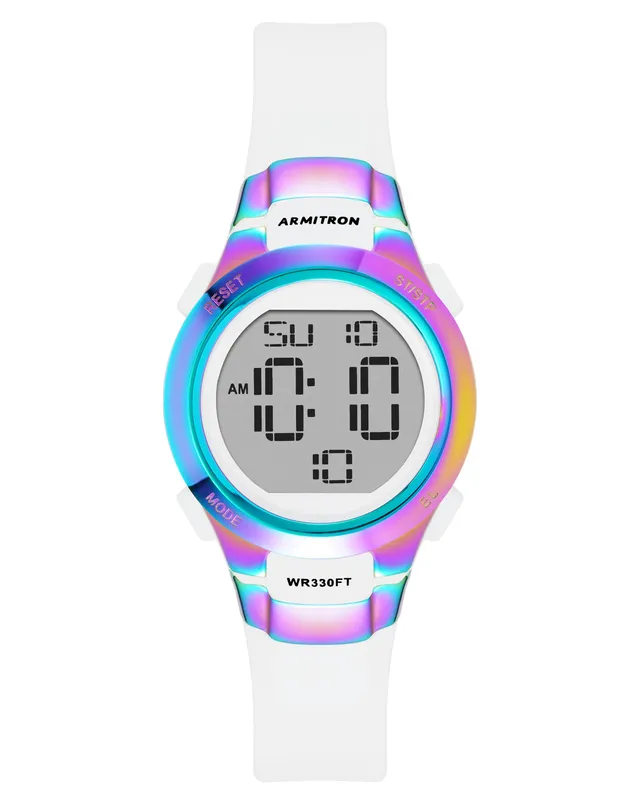 Armitron Sport 45/7012RBW digitalklokke hvit dame