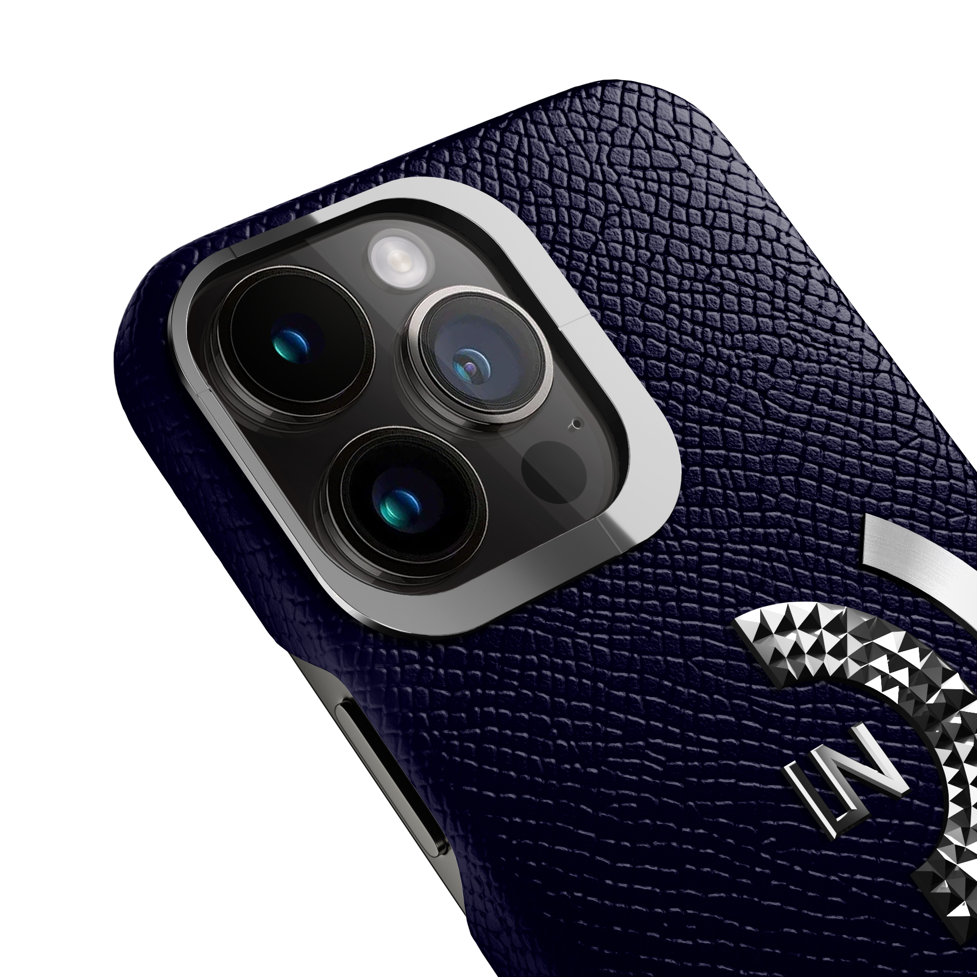 Label Noir Ornate iPhone 14 Pro Max deksel svart lær