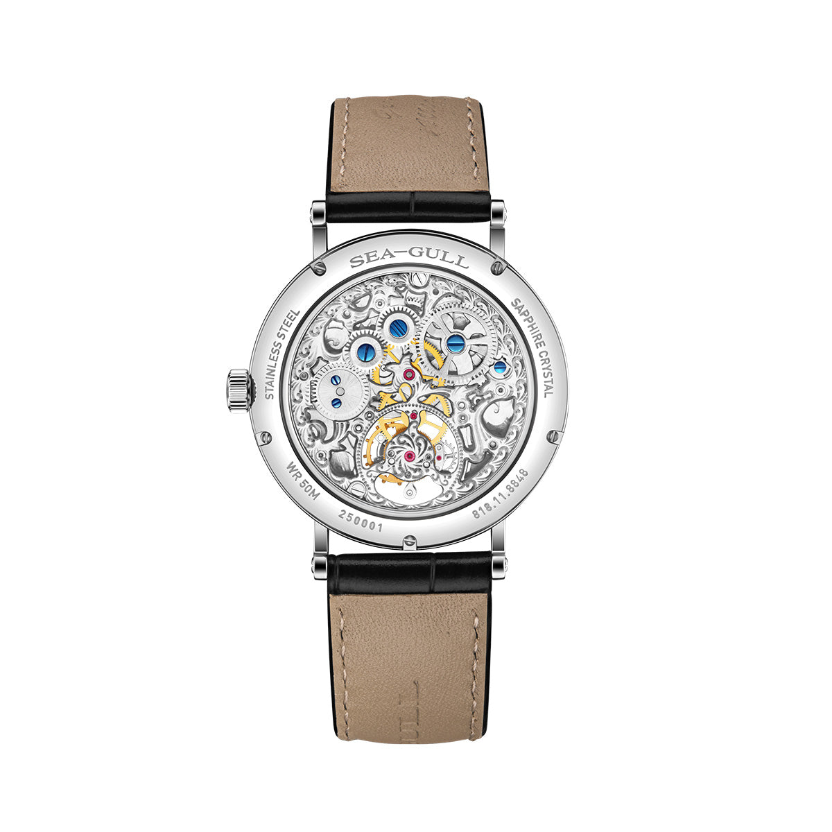 Sea-gull Artisan Heritage 39mm herreklokke emalje