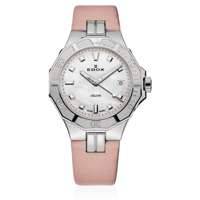 Edox Delfin Diver Date Lady dameklokke dykker