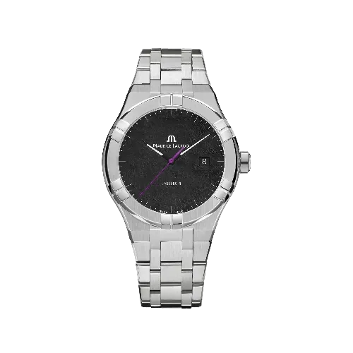 Label Noir Aikon Automatic 42MM klokke stål svart lilla