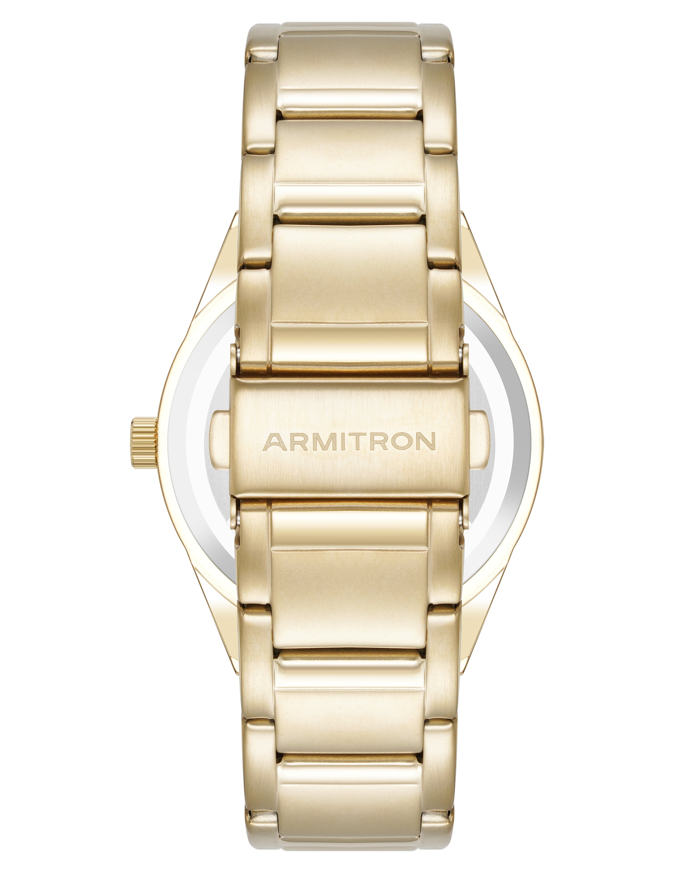 Armitron Knox 40mm herreklokke hvit/gull diamanter
