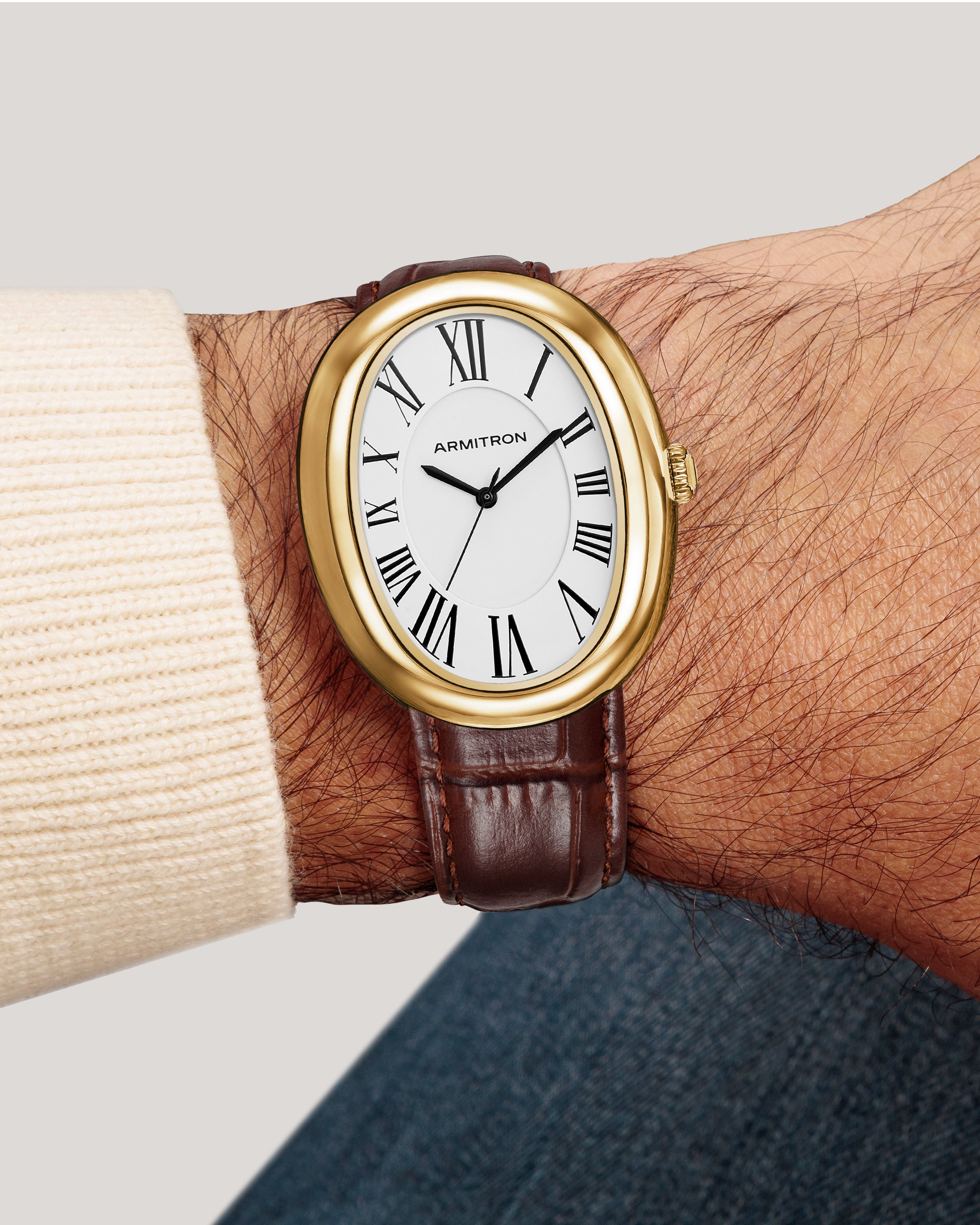 Armitron Andi Large 36mm klokke brun gull