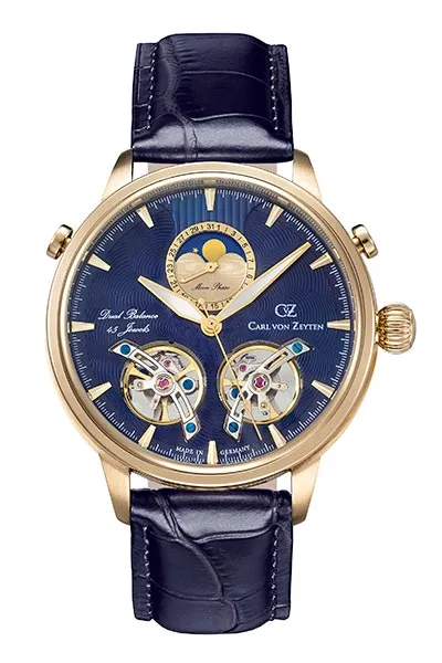 Carl von Zeyten Durbach CVZ0060GBLS herreklokke månefase